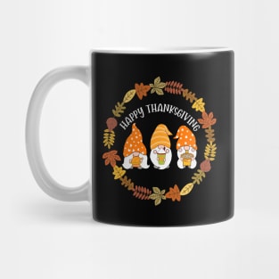 Happy Thanksgiving Gnomes Mug